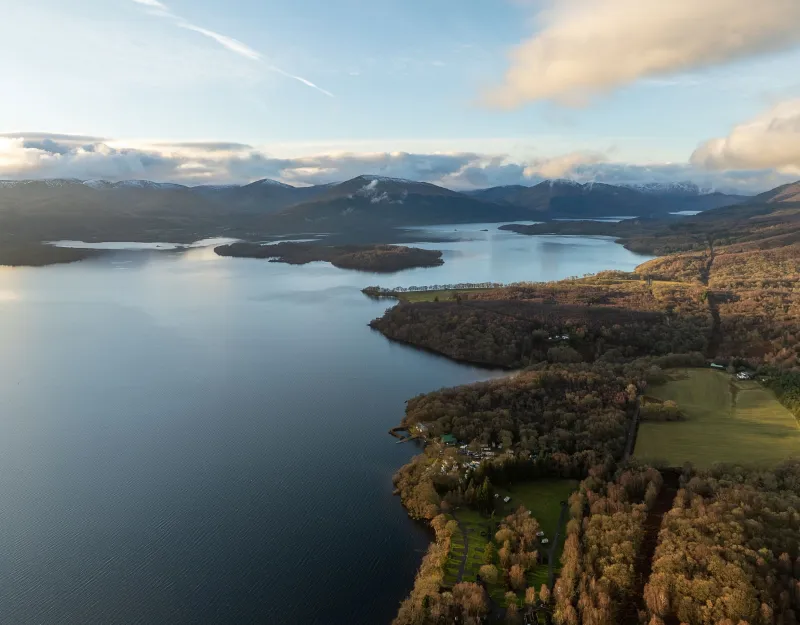 Loch Lomond from high up looking north