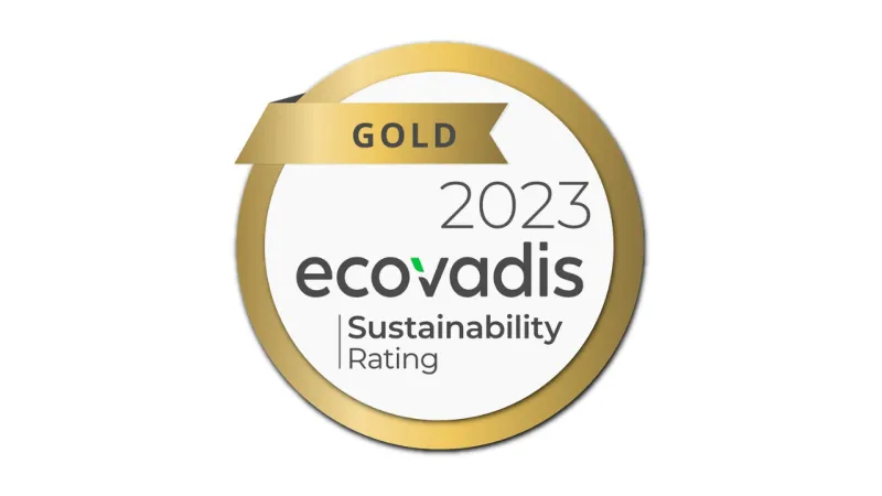Ecovadis 2023 gold sustainability rating 